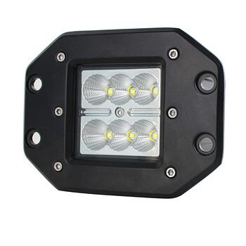 牧马人内嵌式汽车led方灯猛禽雾灯a柱越野车倒车辅助顶灯前杠射灯