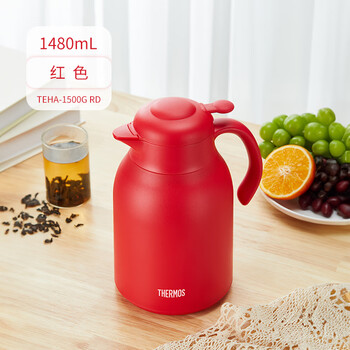 保温壶玻璃内胆家用大容量便携宿舍暖水壶热水瓶teha15001500ml红色