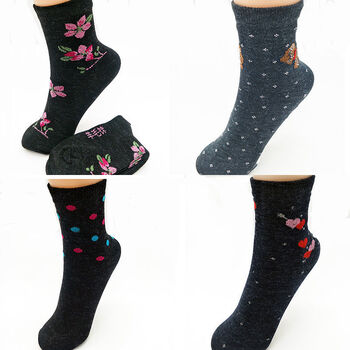 高品质女士袜子中老年人袜子中筒老人袜干活袜中年女士妈妈袜奶奶袜