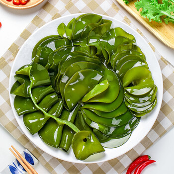 铭岛主新鲜盐渍海木耳海灵芝海白菜孢子叶裙带菜耳朵海藻火锅食材海