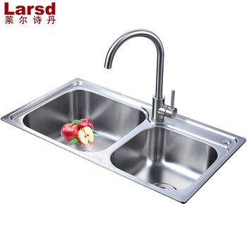莱尔诗丹lr7642 莱尔诗丹 Larsd Lr7642水槽双槽套装龙头304不锈钢水槽厨房洗菜池洗菜盆洗碗池 行情报价价格评测 京东