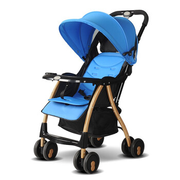 宝宝好婴儿推车轻便折叠婴儿车推车可坐躺儿童伞车宝宝手推车a1蓝色