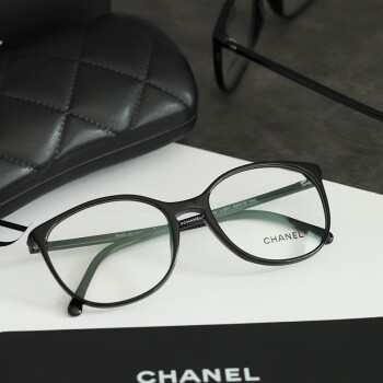 CHANEL香奈儿超轻板材全框梨形男女同款镜框镜架CH3282平光镜近视眼花眼 