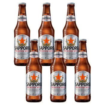 三宝乐(sapporo)越南进口精酿啤酒 日式风味 札幌啤酒 6瓶三宝乐
