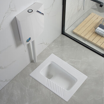 totoplan东陶卫浴蹲便器蹲坑式带前挡板大便器蹲厕水箱整套大便池 单