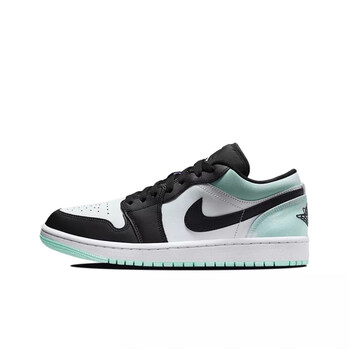 air jordan 1 low se "supernova低帮复古篮球鞋 白黑绿 小 白色 45