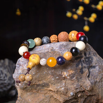 霜魄鸡鸣寺十八子手串南京鸡鳴白玉菩提南瓜纪念品文创18籽手链佛珠御