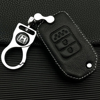 适用本田xrv钥匙套缤智钥匙扣crv皓影折叠钥匙包手动插入式锁匙套a款2