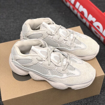 广椰子鞋500男老爹鞋秋冬季新款黑武士厚底运动面包鞋女莆田男鞋米白