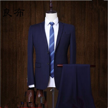 藏青色双扣上衣 裤子 衬衫(送领带) 170(l)