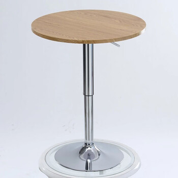 直径60原木色圆桌90-110厘米 升降高度