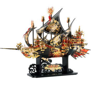 拼酷乘风破浪3d立体金属模型拼图装玩具船高难度手工diy新年礼物帆船模型乘风破浪金属 图片价格品牌报价 京东