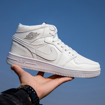 aj男鞋aj1空军一号高帮鞋子男潮鞋运动篮球冬季 天使纯白 36