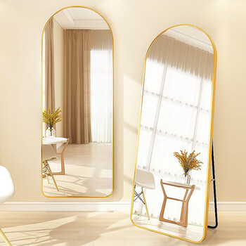 星芒家私 穿衣镜 全身镜拱形半圆落地镜子服装店试衣镜轻奢家用卧室