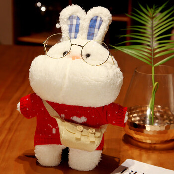 梵士毛绒玩具兔子公仔睡觉抱枕布娃娃生肖兔系玩偶生日礼物女孩兔年吉