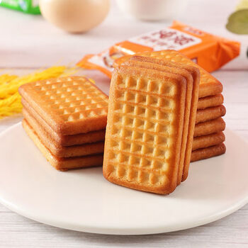 蝉之家红枣味酥性饼干办公室小零食休闲零食红枣饼干散装早餐牛奶味