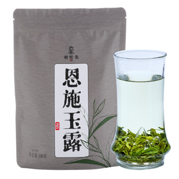 羽叶集恩施玉露硒茶蒸青绿茶茶叶春茶 一级口粮茶100g