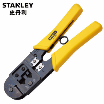 史丹利（STANLEY） 电讯接头压接钳6P/8P 200mm 84-865-22压线钳端子钳