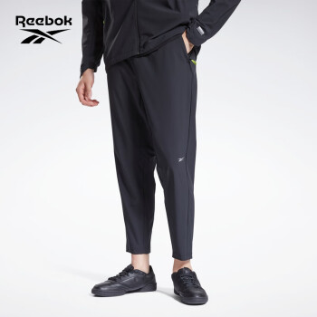 reebok銳步運動健身dmxdwrpant男子基礎款長褲gp7003黑色as