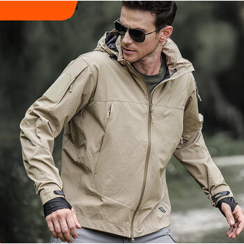 衣执政官户外二战冲锋衣男秋冬防风战术夹克灰绿色春秋款s110130斤