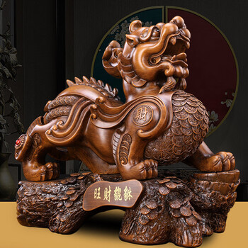 玄唐 开业礼品貔貅大摆件一对招风财水摆件 公司开张办公室客厅玄关酒