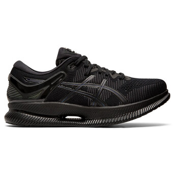 亚瑟士跑步鞋 metaride系列男士专业长跑缓震透气马拉松跑鞋 纯黑色