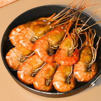 新孟河罗氏虾花雕酒醉中虾蒜蓉口味虾活虾烧制开袋即食400g盒花雕酒醉