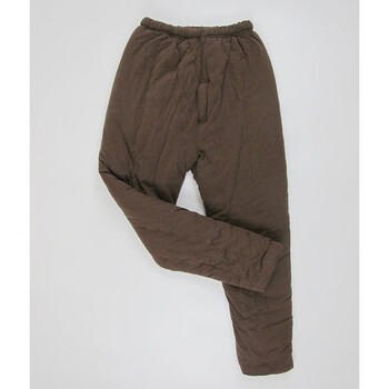 舟慕老式棉袄男加绒老人冬季棉袄宽松大码加厚柔软保暖袄子咖啡色棉裤