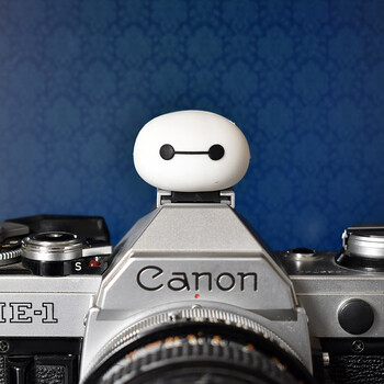 卡通热靴盖单反相机微单热靴防尘盖闪光灯热靴插座保护盖深灰色hs大白