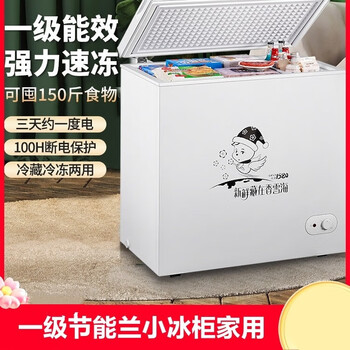 海帝兰一级节能兰小冰柜家用小型全冷冻冷藏两用柜迷你商用冷冻柜箱
