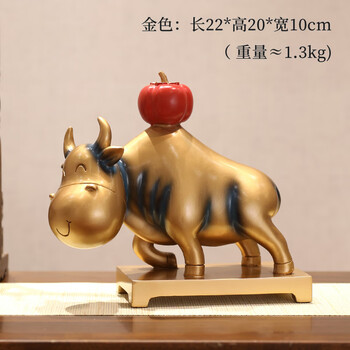 飘窗牛市牛摆件装饰品艺术酒柜桌面客厅办公室开业礼物茶桌家居工艺品