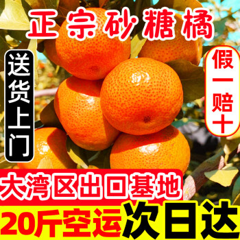 素界正宗广东砂糖橘10斤沙糖桔新鲜皇帝沃蜜橘柑橘甜桔子20斤整箱 20