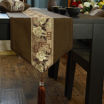 乐唯仕茶桌桌旗布茶席桌布新中式桌旗禅意高档茶几桌旗茶台布艺长条茶