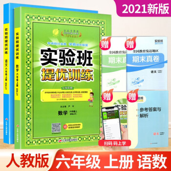 实验班六年级上册下册语文数学英语人教版北师大版提优训练小学生同步训练题教材单元配套练习册课时作业本 6年级上册 语文人教+数学人教_六年级学习资料