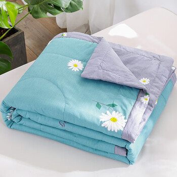 云瑾全棉空调被100纯棉夏凉被可水洗薄被子单人夏天儿童棉被芯小雏菊