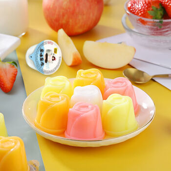优酪果冻零食网红肪果肉布丁果冻年货多口味乳酸水果冻整箱芒果味5斤