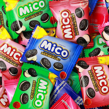 维霆马来西亚风味mico夹心饼干小黑饼mini巧克力小饼干零食散多口味