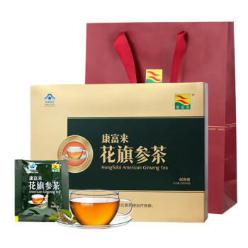 康富来花旗参茶40包礼盒装 西洋参茶颗粒冲剂茶饮抗疲劳 送礼佳品健康礼盒礼物