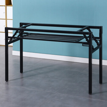 折叠桌子腿支架长条桌腿课桌架弹簧桌支架桌子脚桌腿支架弹折叠架