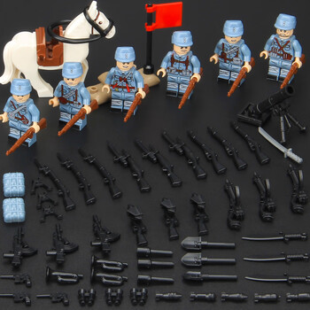 乐高(lego)军事城市特警察拼装吃鸡人仔海军陆战队基地积木男孩玩具