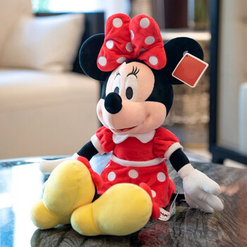 尼玩偶娃娃女孩生日礼物经典米妮公仔正版授权15寸55厘米送可爱小挂件