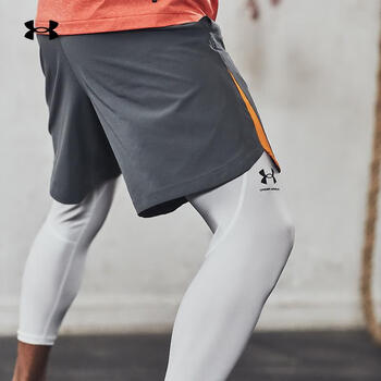 安德玛官方uaheatgeararmour男子运动紧身裤underarmour1361588白色