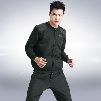 陆防寒款军07绒衣绒裤套装武橄榄绿警款绒衣男式保暖拉链式绒衣毛衣裤