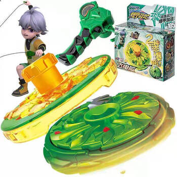 三宝爆甲陀螺神炎龙合金超变战陀升级版超能发射多人