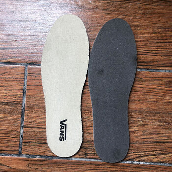 适配vans范斯万斯休闲透气缓震高低帮款sk8mid吸汗运动鞋垫米白42