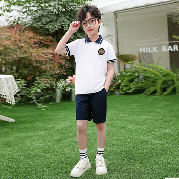 园园服夏装毕业照服装运动小学生校服演出服套装儿童夏季班服 男童