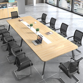 尚泰宏会议桌长桌现代简约培训桌长条办公桌6人10人16人大型会议室