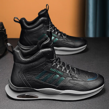 吉普高帮男鞋春夏季运动休闲实战篮球跑步鞋体育生球鞋内增高老爹潮鞋
