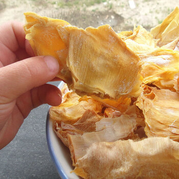 茗仟新货徽州农家手剥嫩冬笋衣干货干笋衣竹笋衣新鲜黄山特产年货1000