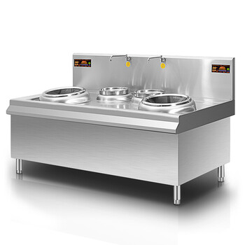 双头 电磁炉大功率 酒店学校食堂工地专用煮面电锅灶电灶台 双头双尾